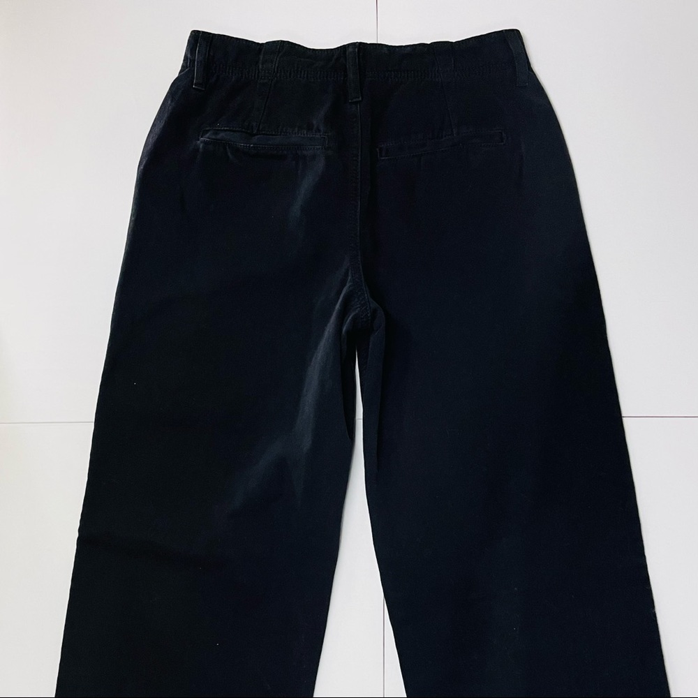 FREE PEOPLE — THE RELAXED BOYFRIEND CHINO PANTS, BLACK, SIZE US 25 - Picture 12 of 12